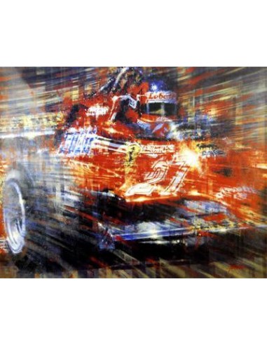 Litografia Forza Gilles - Villeneuve - Juan Carlos Ferrigno