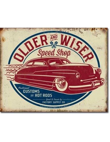 Placa Older & Wiser - 50's Rod