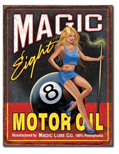 Placa Magic Eight Motor Oil
